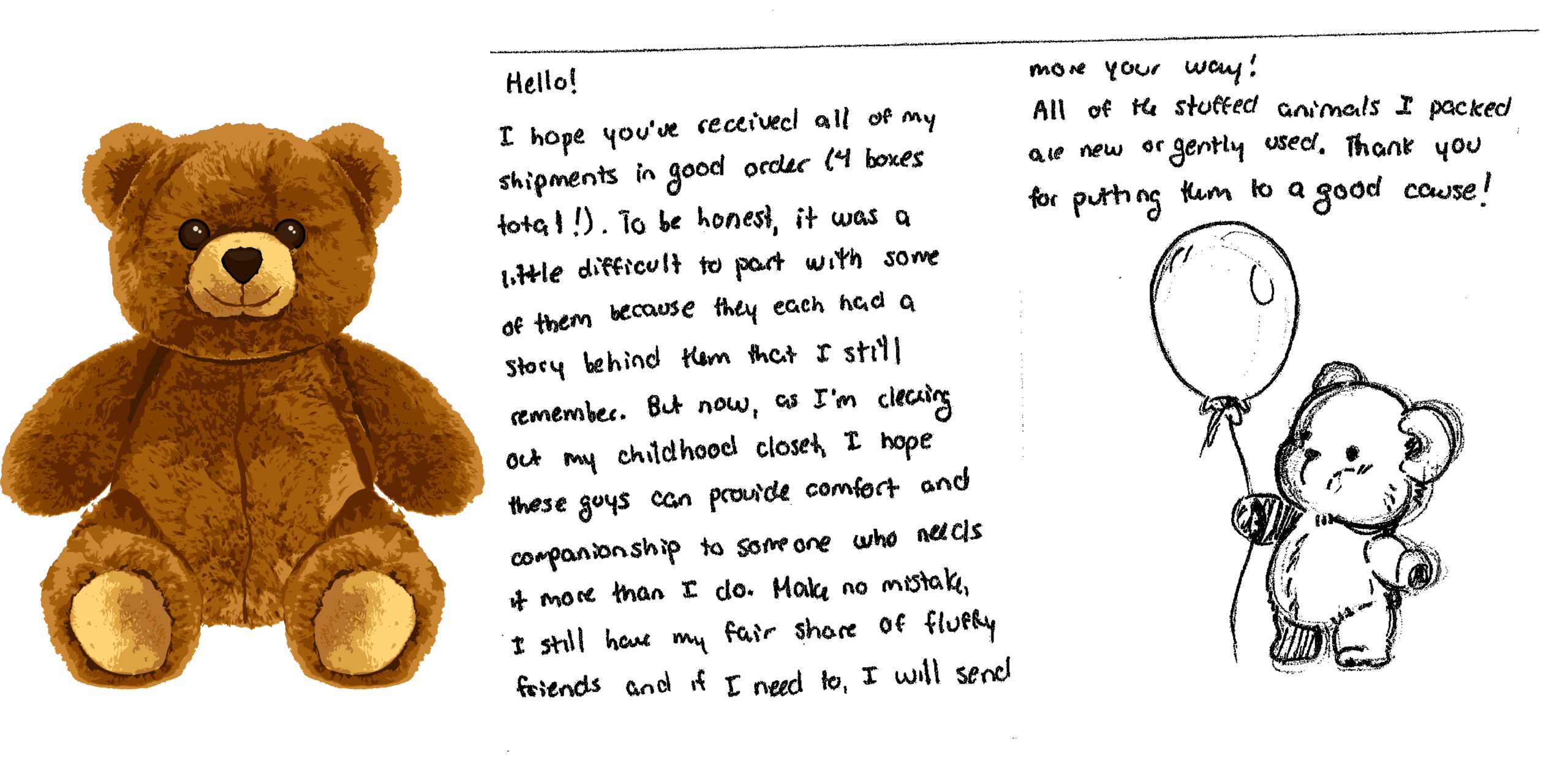teddy bear brigade thank you note featured image