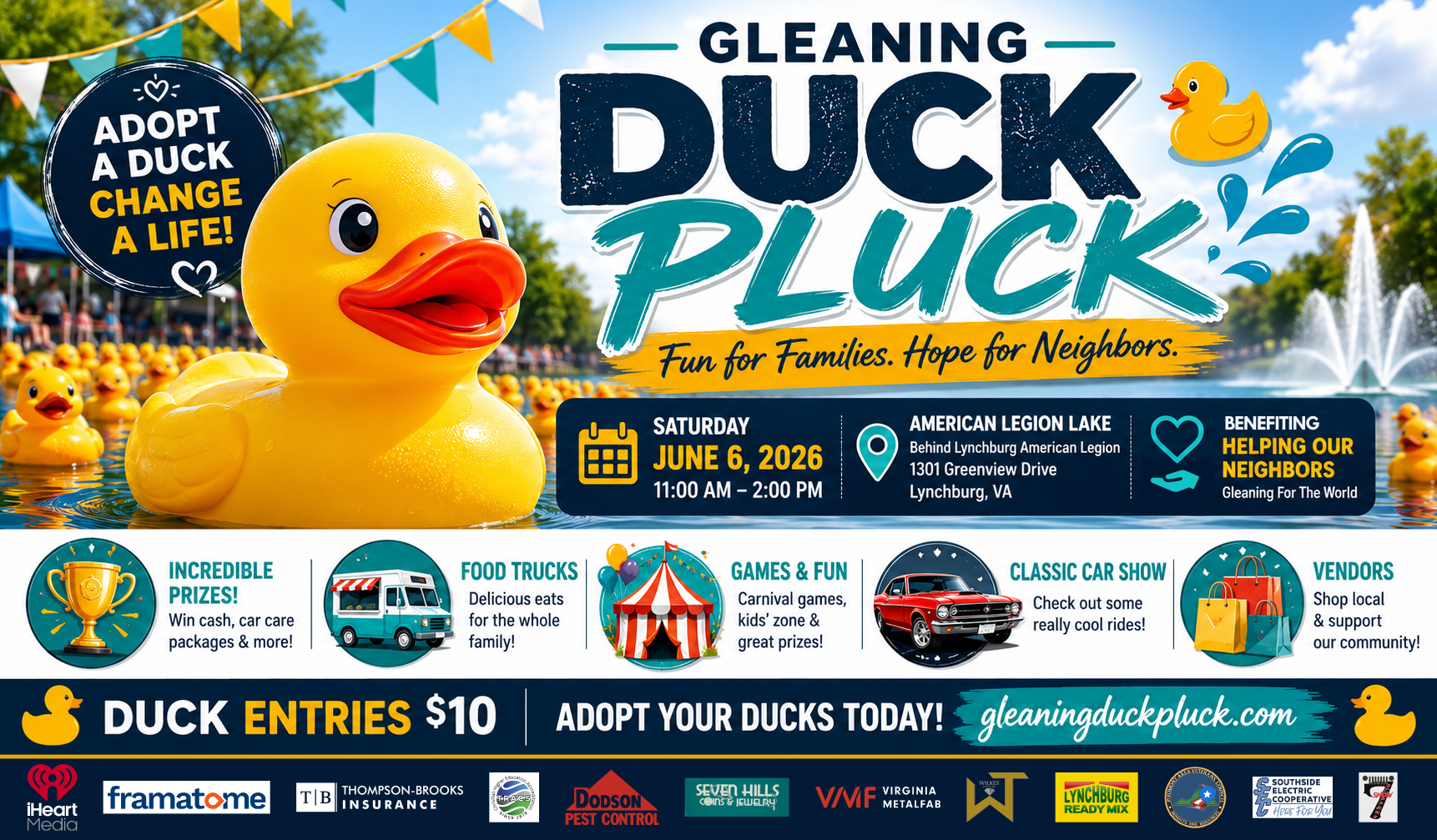 gleaning duck pluck raffle june 2026